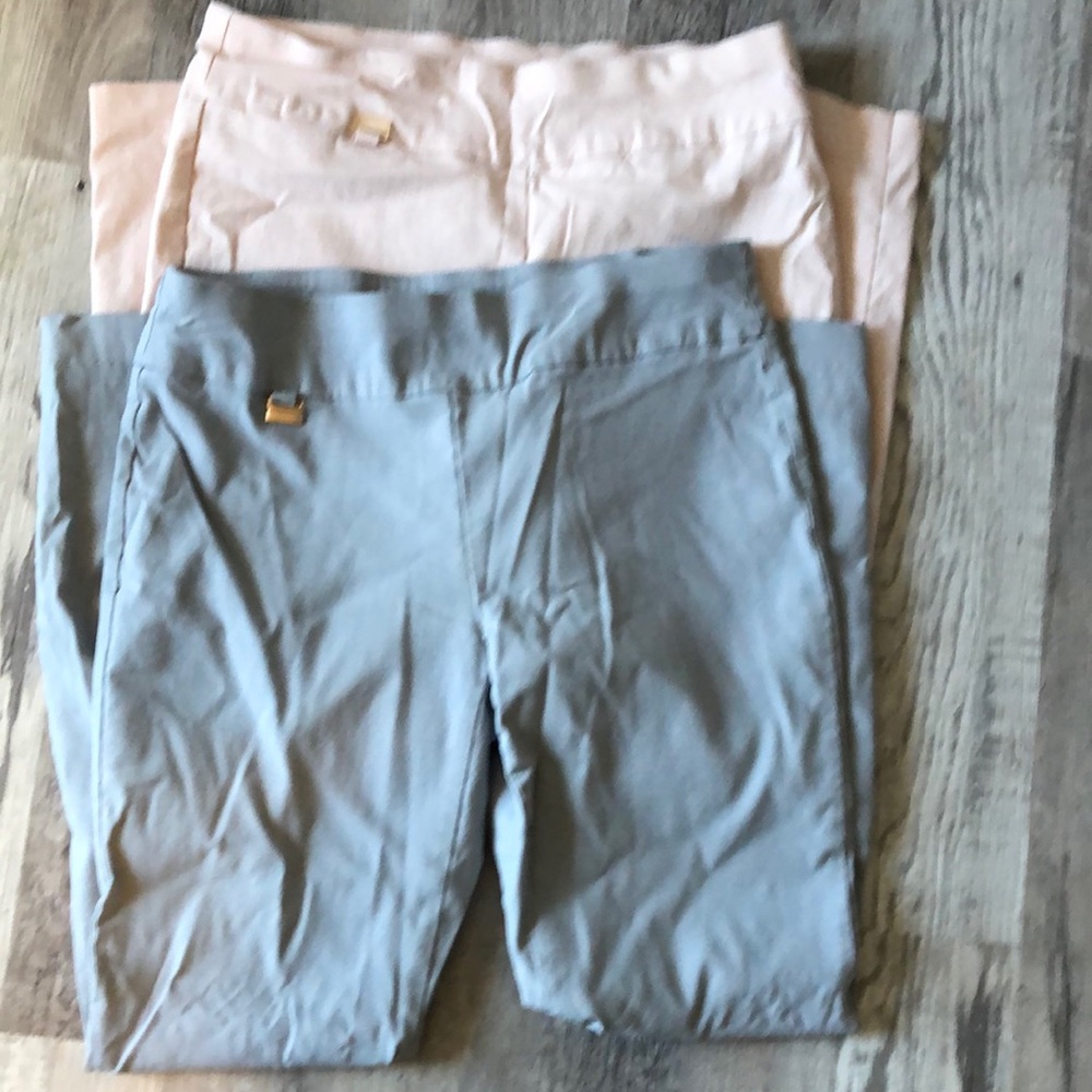 2 pairs women’s Alfani pull on tummy control pants size 10